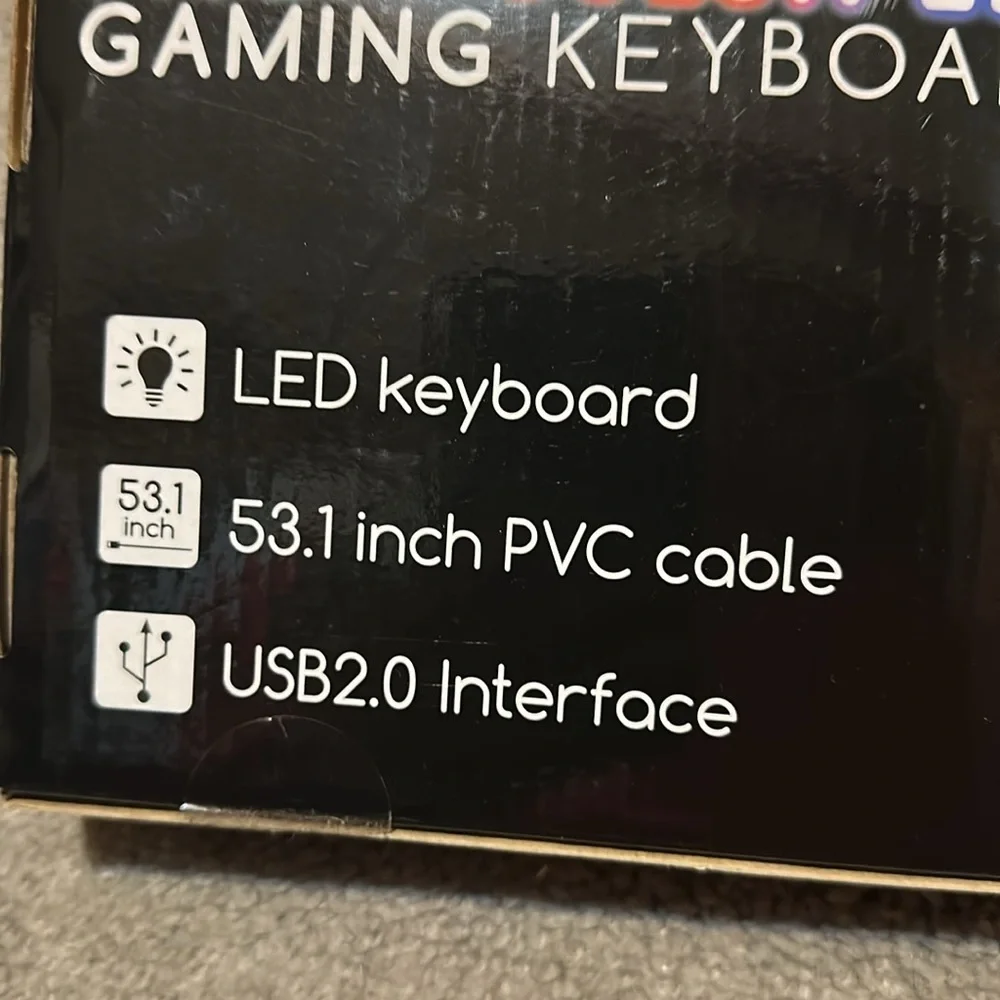 Multi-Color LED Gaming Keyboard - Picture 2 of 3